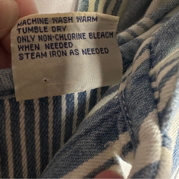 Arizona Jean Co. Men’s Vintage Sleeveless Hooded Button-Up Shirt Striped size L - Picture 6 of 10